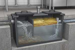 Установка и устройство жироуловителя